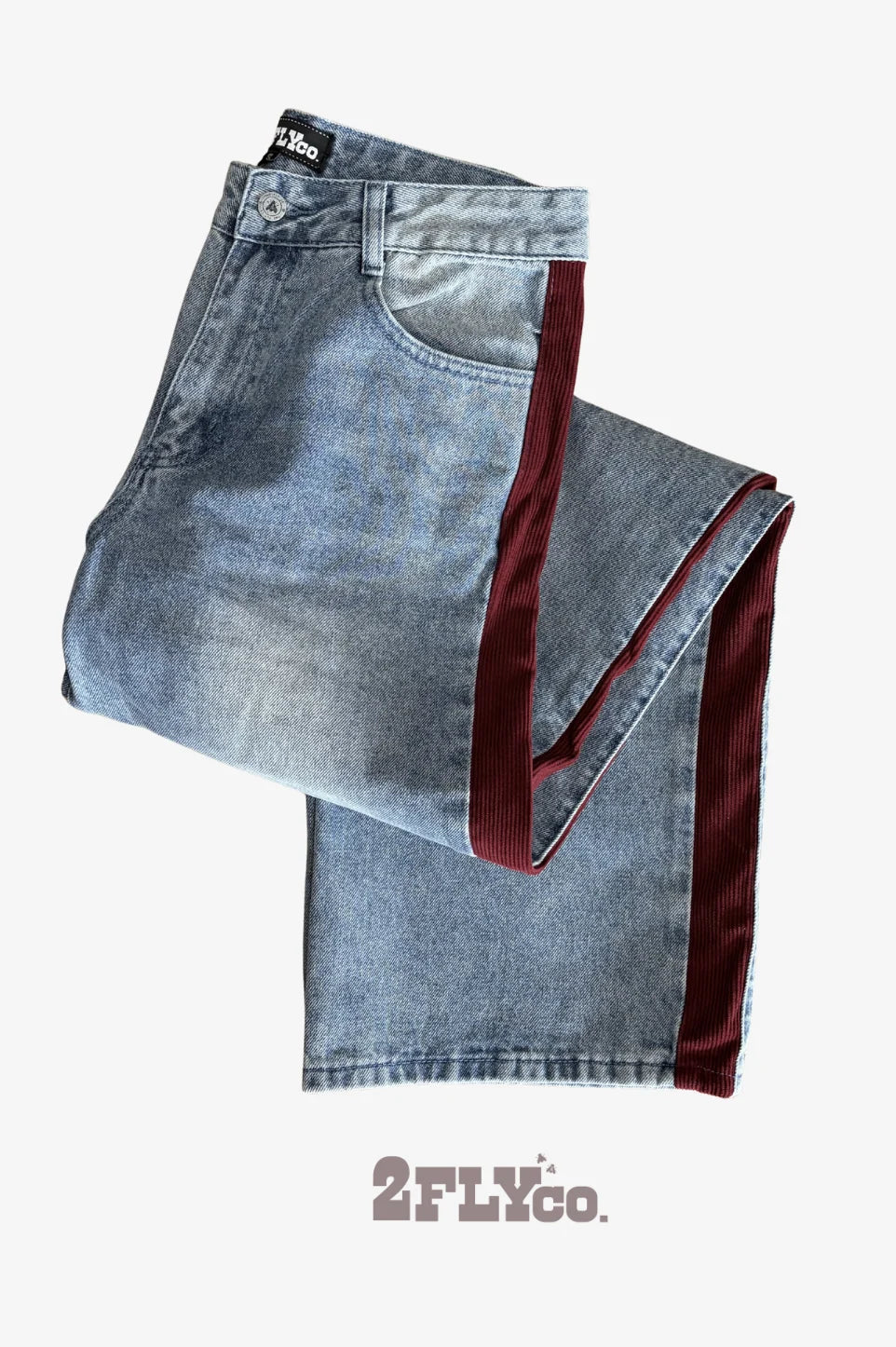 OUT OF LINE JEANS WINE