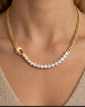 ZIRCON CUBAN LINK CHAIN NECKLACE