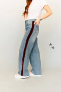 OUT OF LINE JEANS WINE